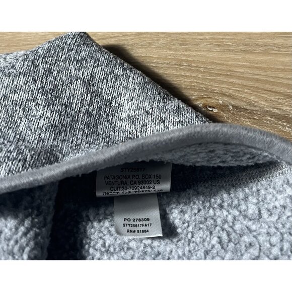 Patagonia Gray 1/4 Fleece Pullover Sweatshirt - Women Size Medium - Picture 5 of 16